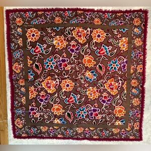 Christian Dior Cotton Lightweight Scarf - 33” square gorgeous vintage!